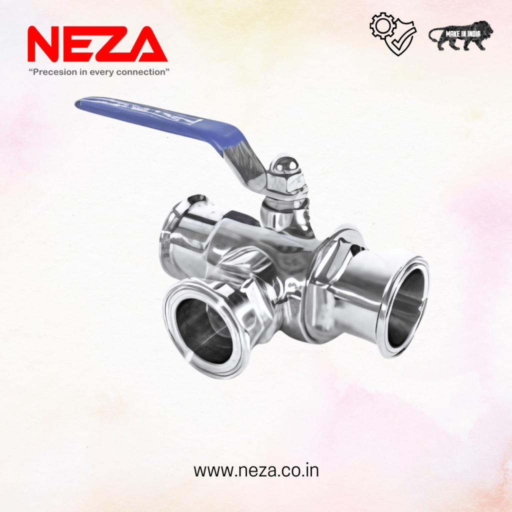 SS TC Ball Valve 3 way