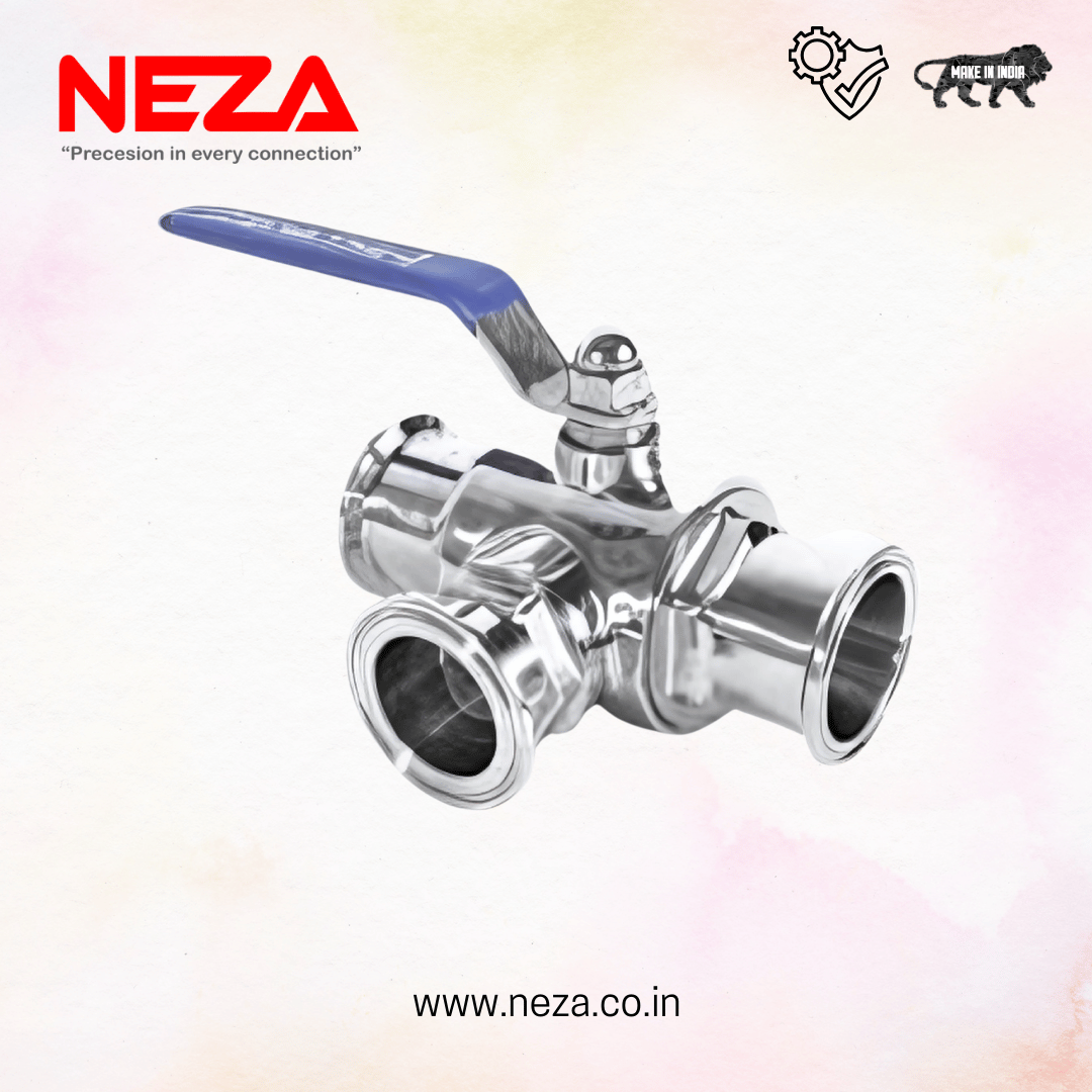 SS TC Ball Valve 3 way